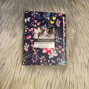 🆕 Special Moments Photo Album Blue Floral Pattern